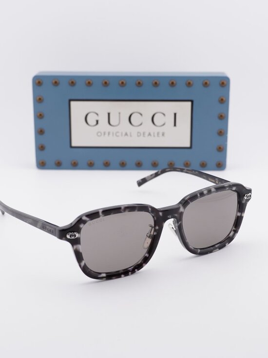 Gucci GG1948SK 002 Square Sunglasses - Grey Havana\\ Grey main image 8